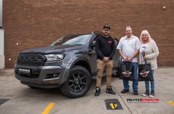 FORD RANGER COUPLER BLACK MACHINED WITH DARK TINT